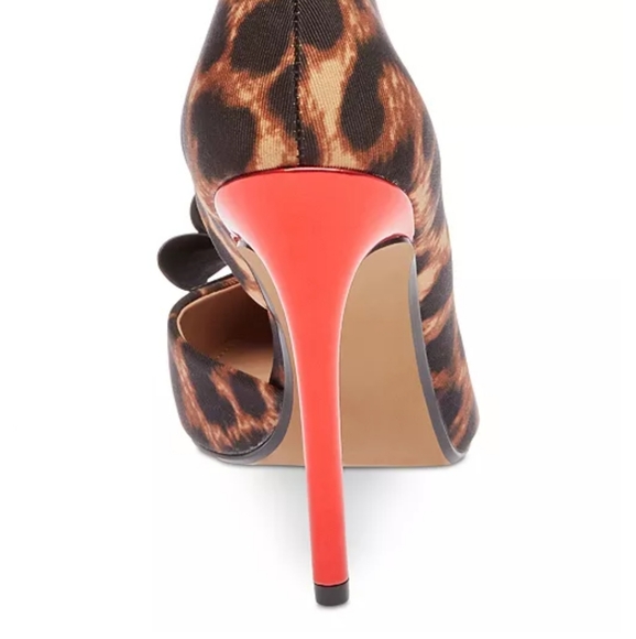 Betsy Johnson Prince-P Leopard Heels -7 - Picture 4 of 8